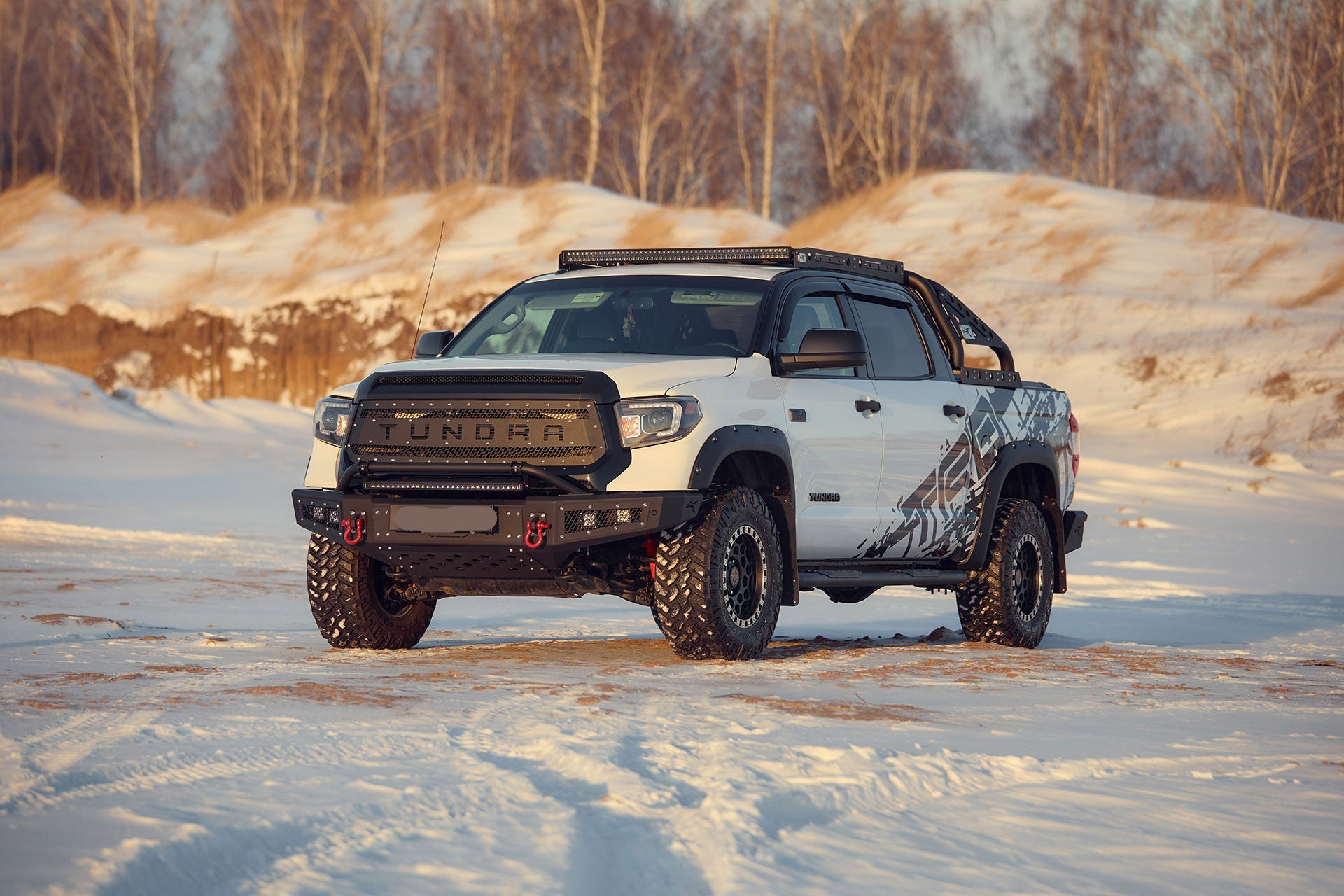 Grill For Toyota Tundra 2013-2021 Black Logo TUNDRA